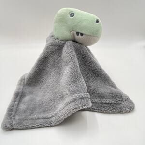2019 Elle & Jaye Green Dinosaur Lovey Gray Plush 13" Security Blanket Target